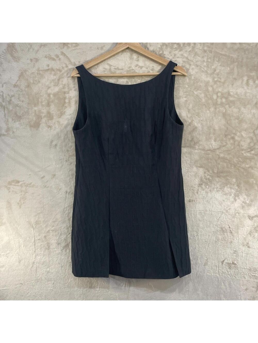 Kith Women’s Embossed AOP Monogram Mini Black Dress Size 8 (18” X 31”) *Flaw*